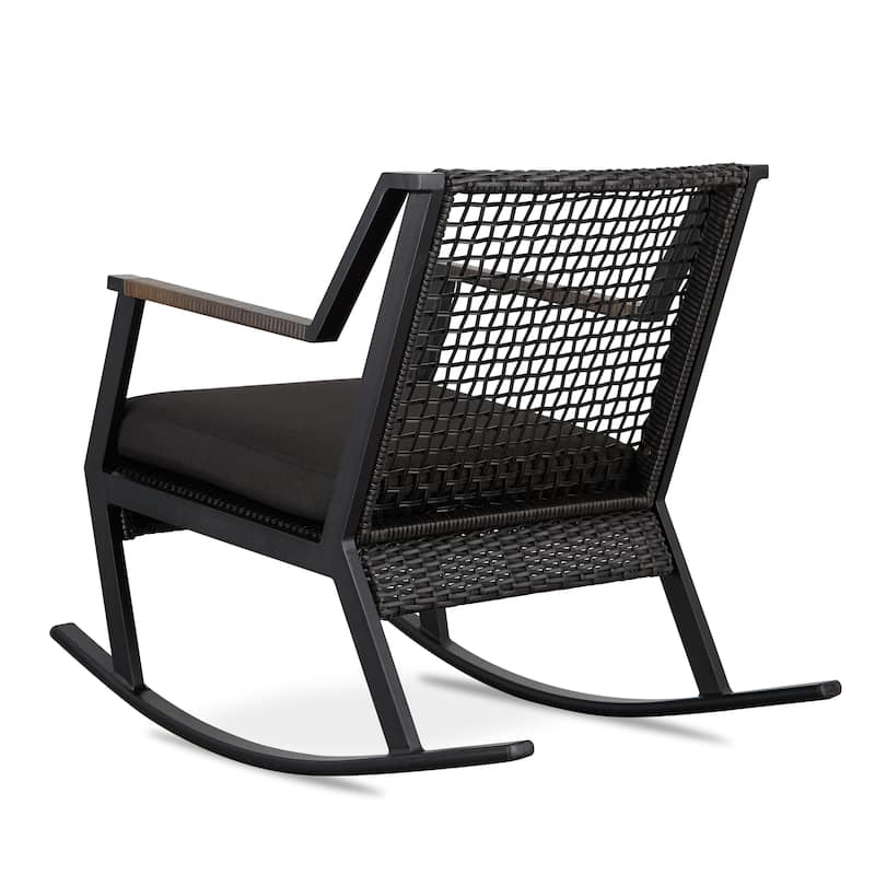 Calvin 25" Rocker Black (set of 2) by Real Flame