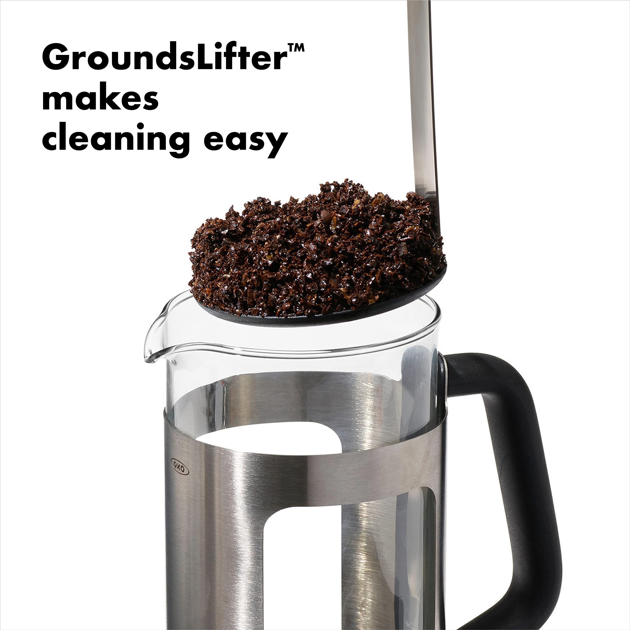 Brew Stainless Steel French Press Coffee Maker 32oz