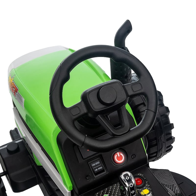 12V Battery Powered Electric Tractor Toy w/Remote Control,Electric Car