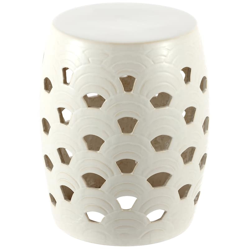 SAFAVIEH Felicia Ceramic Decorative Garden Stool (Fully Assembled)