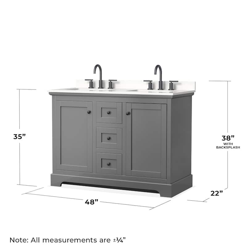 Wyndham Collection WCV232348D-QTZ-US3MXX Avery 48" Free Standing