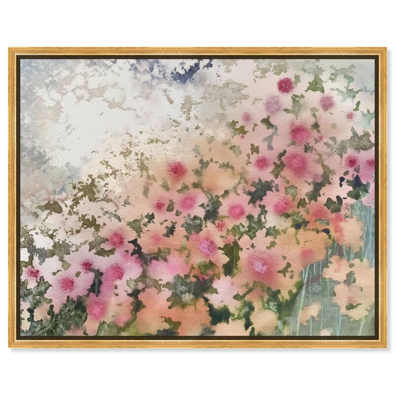 Roseate Remnants Canvas by Art Remedy - 36" x 30" - Gold