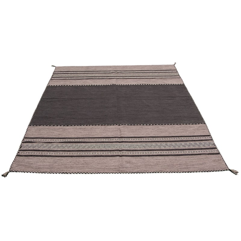 ECARPETGALLERY Arizona Flat-weave Wool Kilim Area Rug