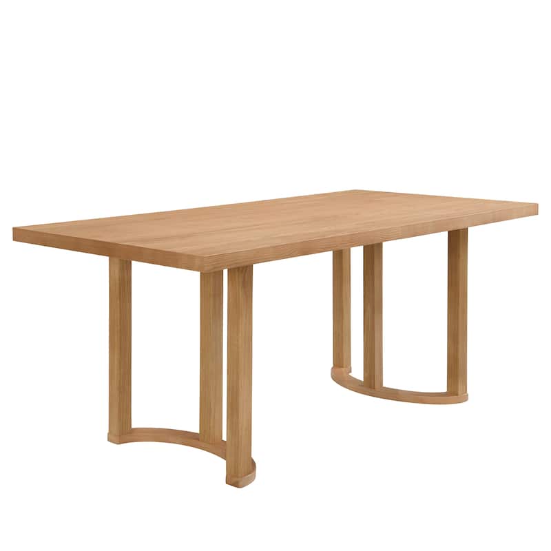Christopher Knight Home - Noah Rubber Wood 6-Seat Dining Table