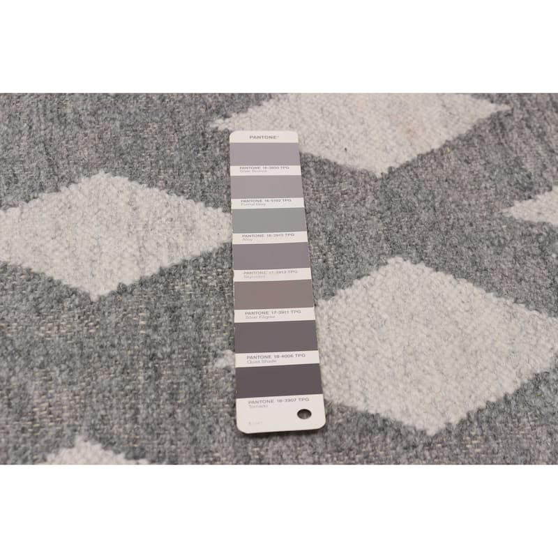 Ankara FW Grey Kilim 8'1" x 9'8" - 8'1 x 9'8