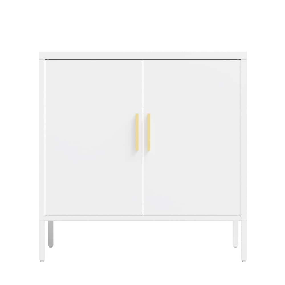 Metal Storage Cabinet with Doors and Adjustable Shelves, Steel Garage Storage Cabinet, Metal File Cabinet