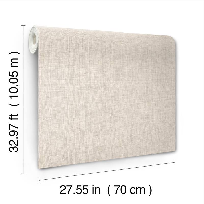 A-Street Prints Alba Beige Open Weave Wallpaper