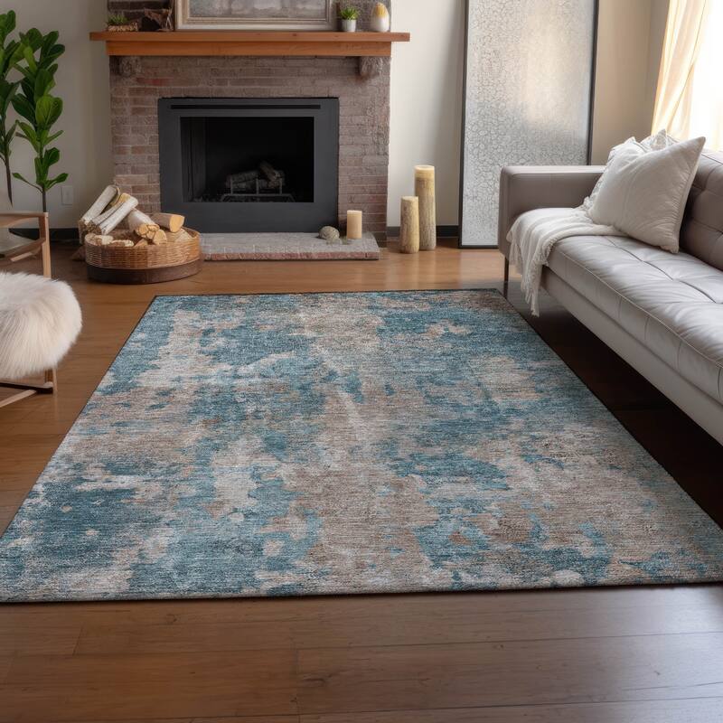 Premium Washable Super Soft Abstract Contemporary Mayfield Rug