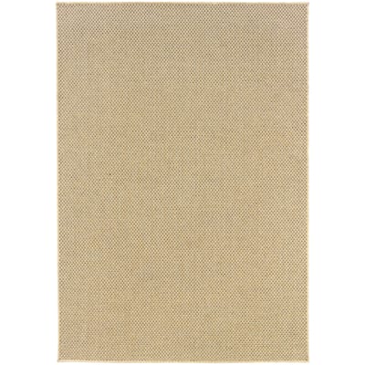 Grenoble Sand Solid Outdoor Casual Area Rug