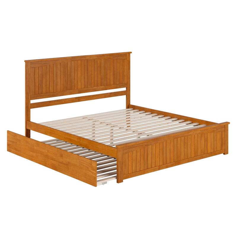 Nantucket Bed with Matching Footboard and Twin XL Trundle