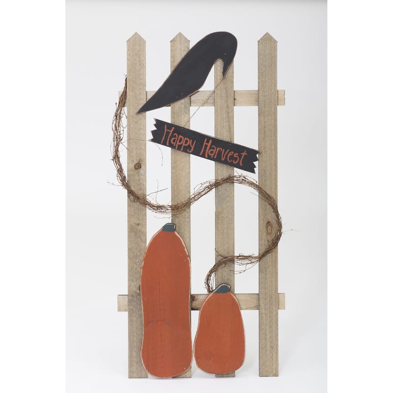 Autumn Farmhouse 5 Foot Fence - Orange