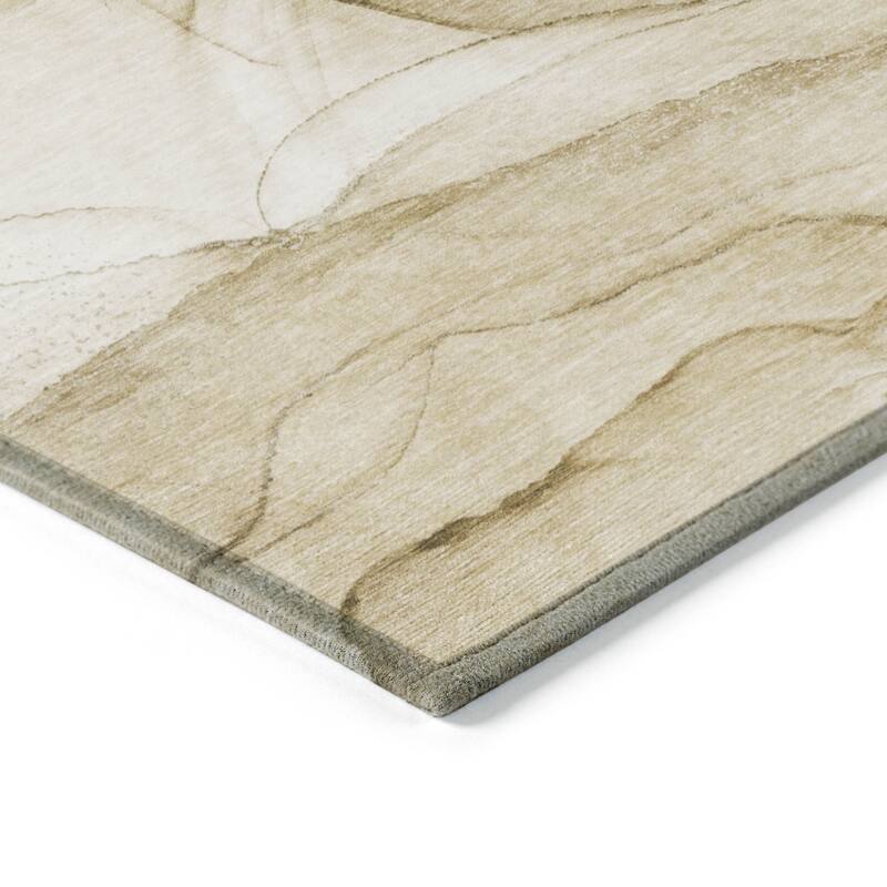Elfi Artistic Abstract Weather Resistant Timeless Fusion Outdoor Rug
