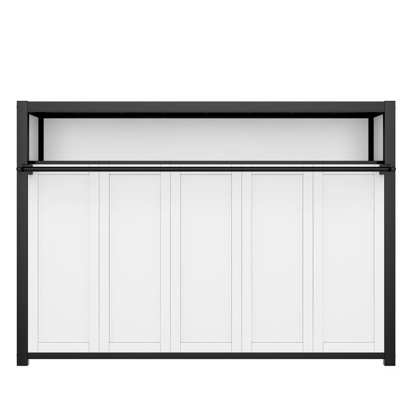 Twin Size MDF Murphy Bed with Built-in Shelves and Space Saving Wall Bed Design (500lb Capacity)