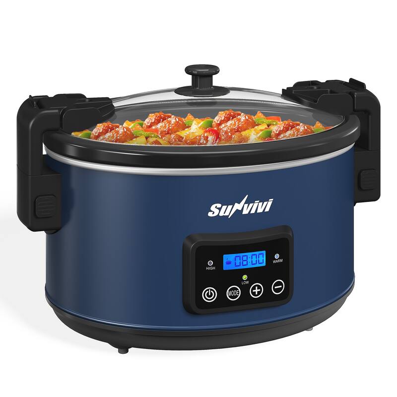 8.5 Quart Programmable Slow Cooker with Locking Lid