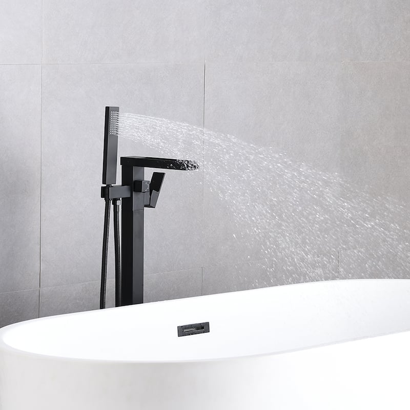 PROOX Waterfall bath Tub Filler with Hand Shower Faucet