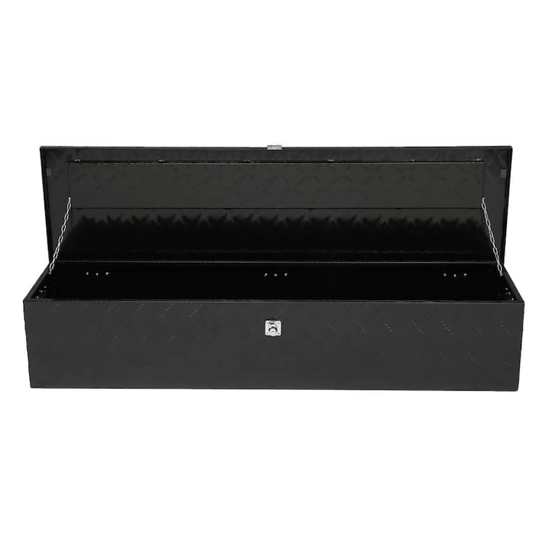 50" Aluminum Five Pattern Toolbox Single Lock Black - N/A - Black