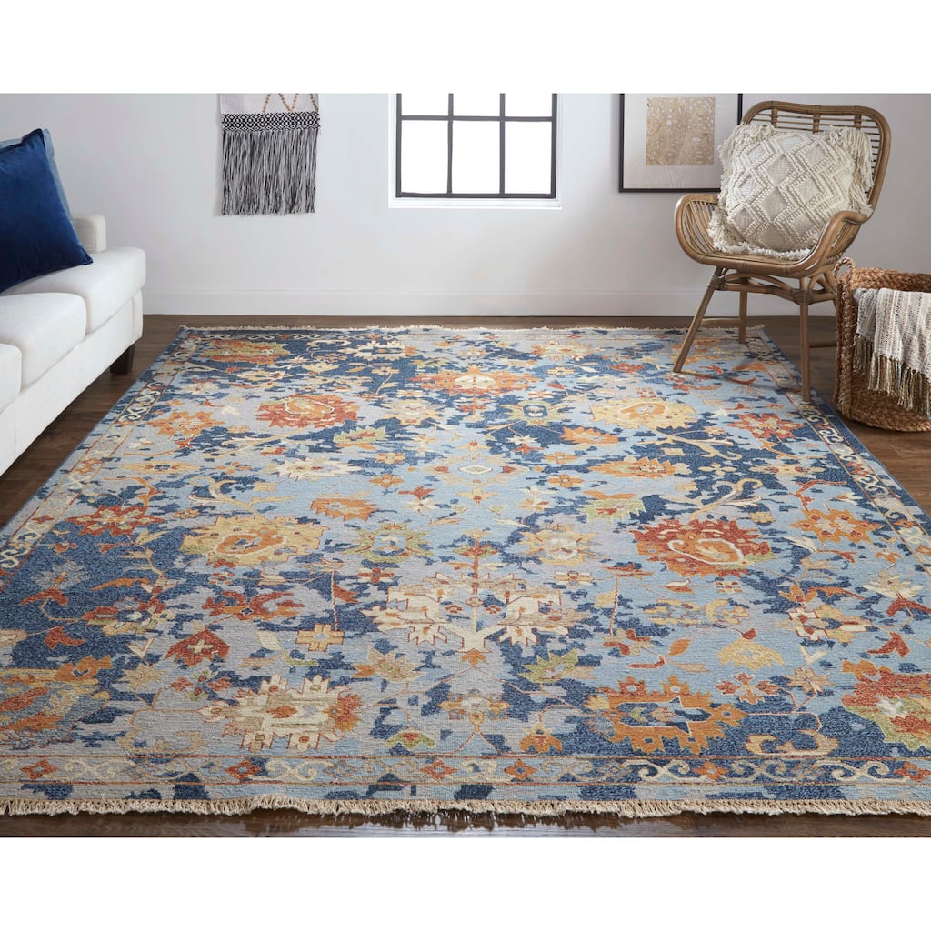 Grand Bazaar Pierson Hand Knotted Floral & Botanical Transitional Area Rug