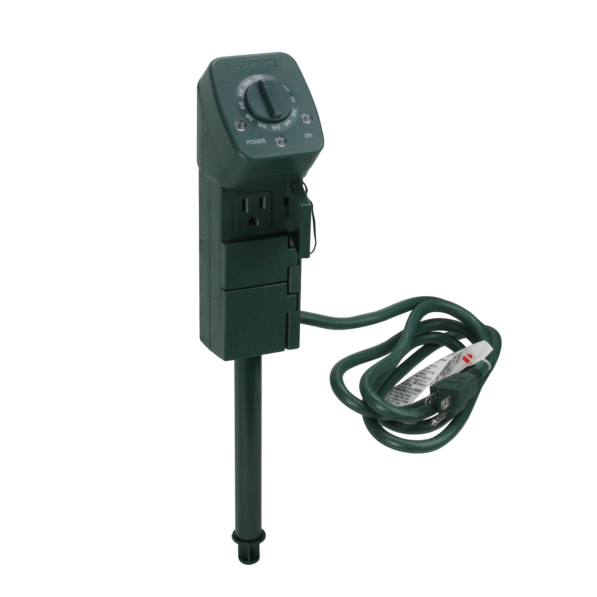 Stanley 2-Outlet Twin Outdoor Electrical Remote with Photocell Option
