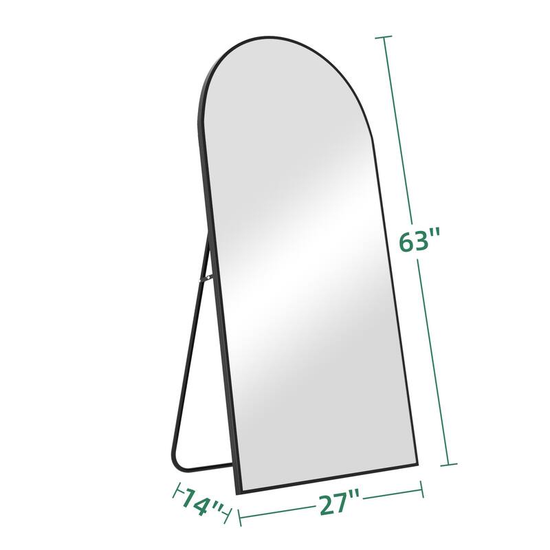 Aluminum Alloy Fine Edge Right Angle Full Length Mirror