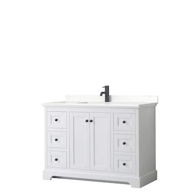 Avery 48-inch Single Vanity, Quartz Top