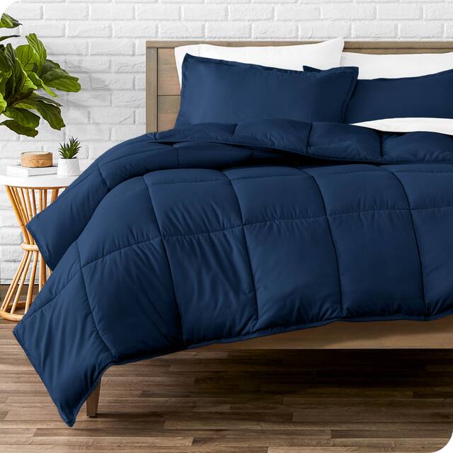 Bare Home Hypoallergenic Down Alternative Comforter Set - Twin - Twin XL - Dark Blue