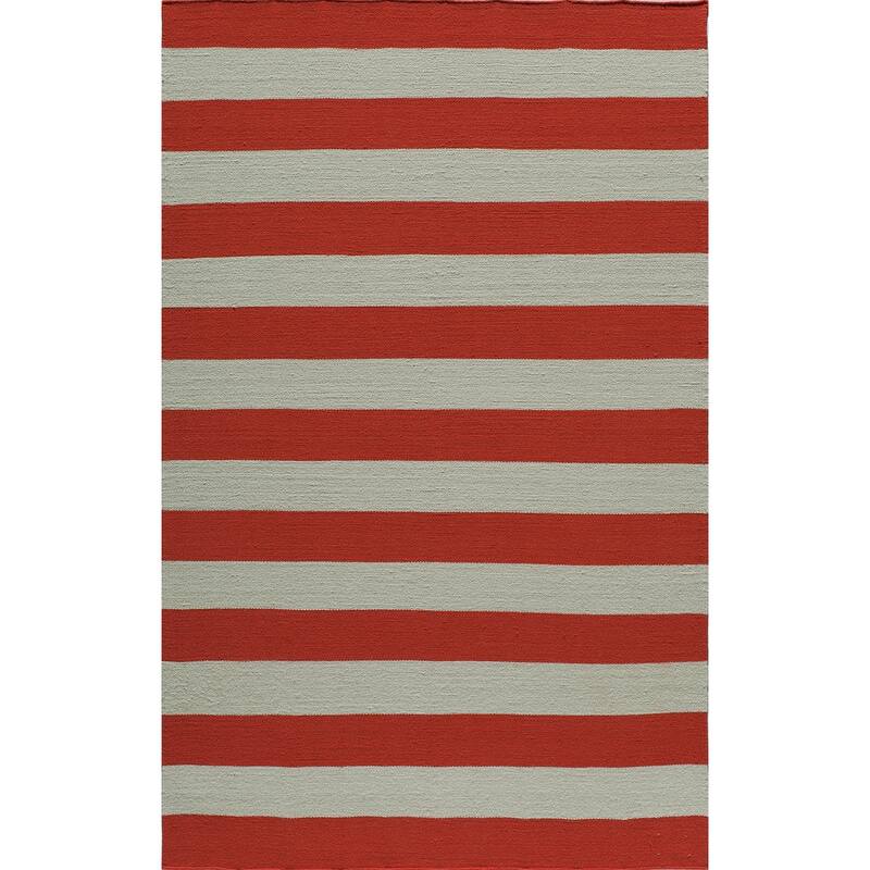 Momeni Laguna Hand Woven Wool Contemporary Striped Area Rug