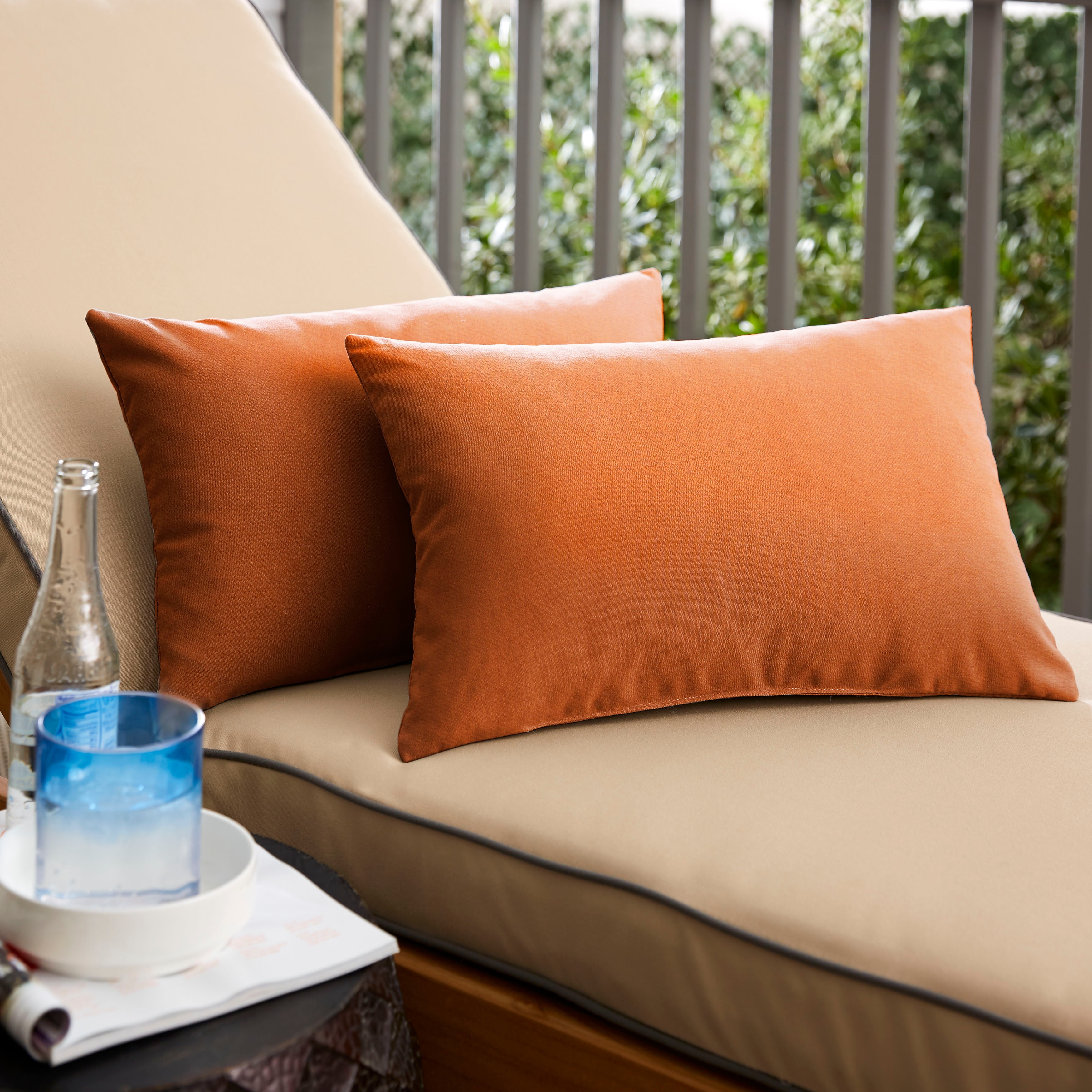 Sunbrella lumbar shop pillow covers
