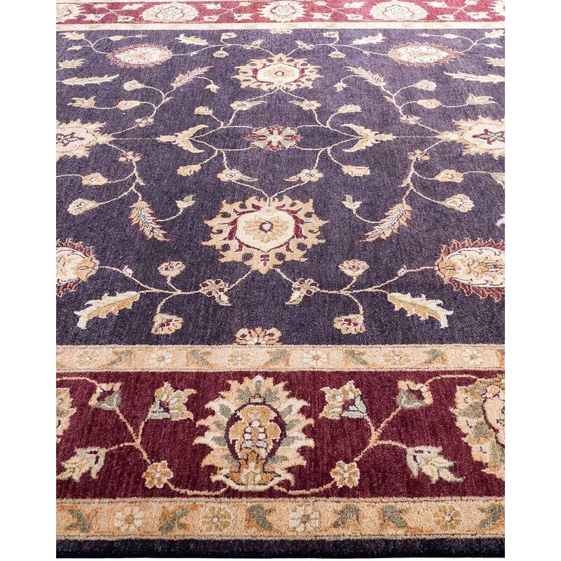 Oushak One-of-a-Kind Hand-Knotted Area Rug - Purple, 8' 1" x 10' 1" - 8' 1" x 10' 1"