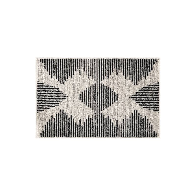 Modern Abstract Area Rug for Living Room, Bedroom, or Entryway - Low Pile Indoor Rug