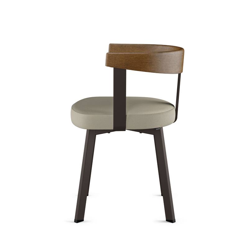 Amisco Lars Dining Chair with Wooden Backrest and Armrests