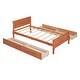 preview thumbnail 33 of 54, Twin Size Wood Platform Bed with 4 Drawers Storage Bed for Kids, Teens
