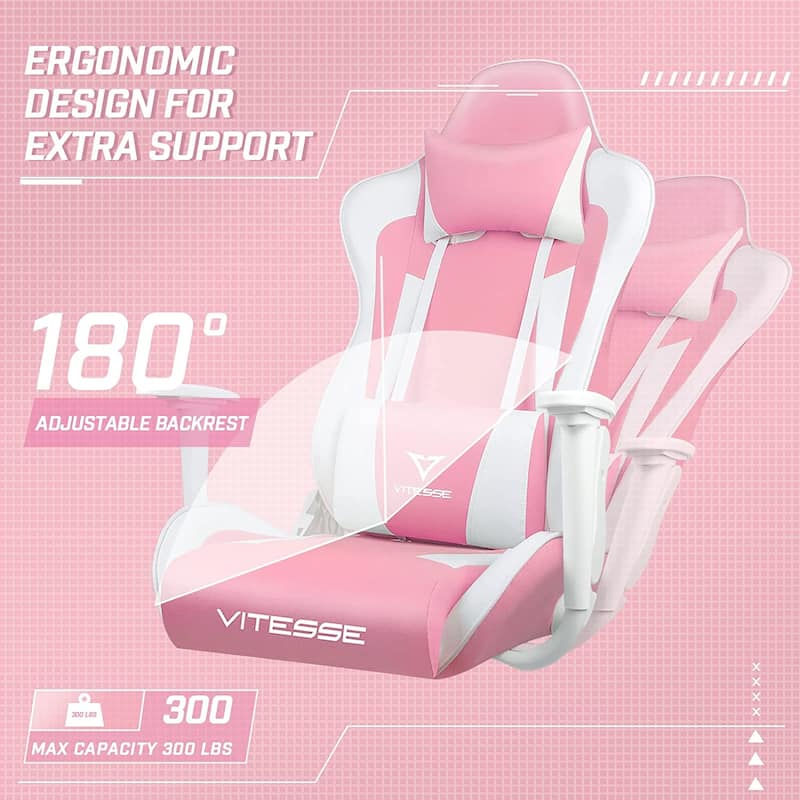 BOSSIN Gaming Chair High Back Computer Office Chair with Lumbar Support and Headrest