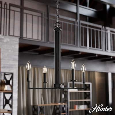Hunter Bearden Chandelier - Entry, Dining Room, Kitchen Island - Transitional, Industrial, Contemporary, Candle