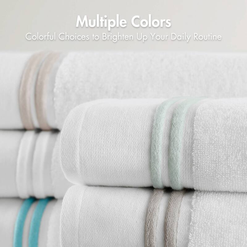 Madison Park Roan Border 6 Piece Towel Set