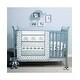 preview thumbnail 1 of 2, The Peanutshell Elephant Walk Grey/White 3 Piece Baby Crib Bedding Set