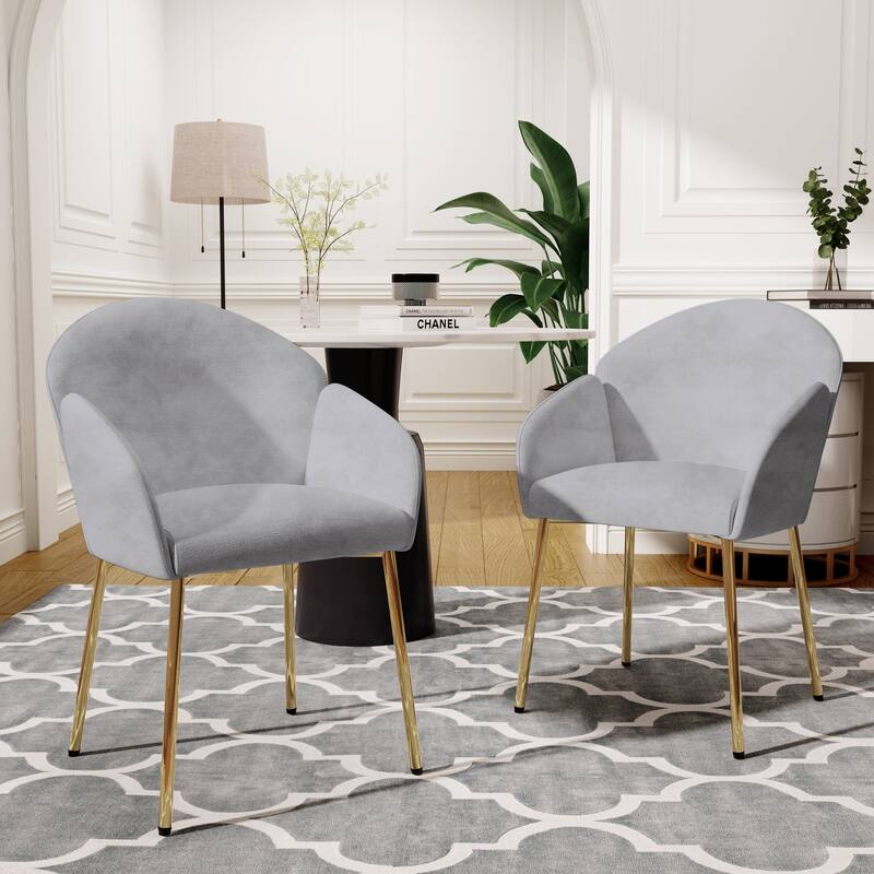Modern Minimalist Dining Chairs with Thick Soft Cushion, for Kitchen Counters and Home Bars, Set of 2