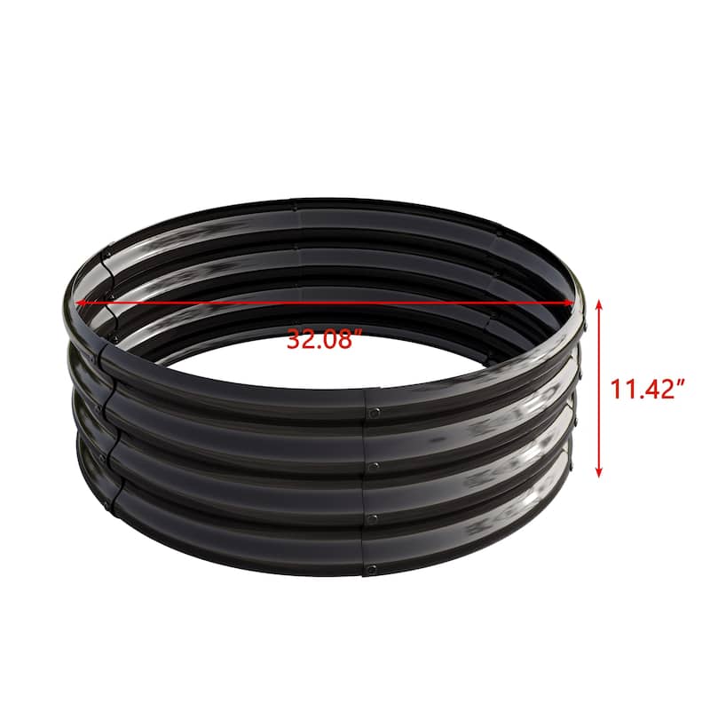 Galvanized Metal Raised Garden Bed for growing vegetables herb flowers