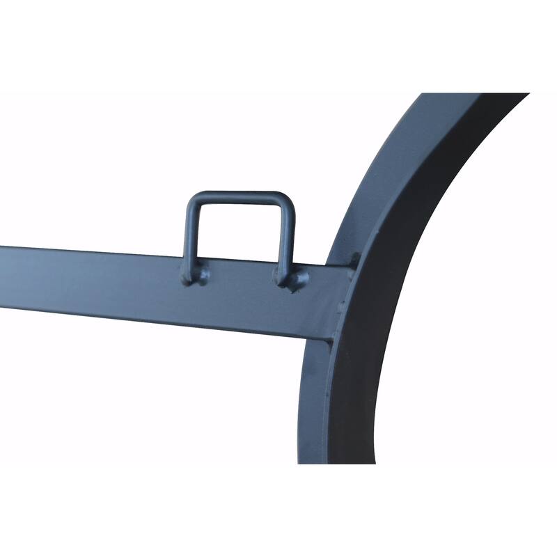 30x35 Inch Wall Mirror with Wavy Sides: Metal Framed Vanity and Dressing Mirror