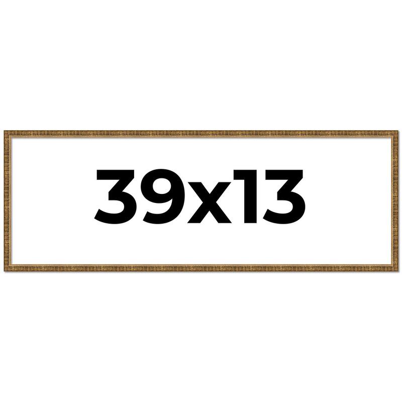 39x13 Frame Gold Picture Frame - Complete Modern Photo Frame Includes