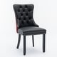 preview thumbnail 3 of 7, High-end Tufted Contemporary Upholstered Dining Chair with Nailhead Trim