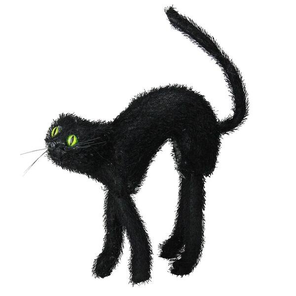 Shop 15 5 Black Scary Cat With Lighted Eyes Halloween Decor