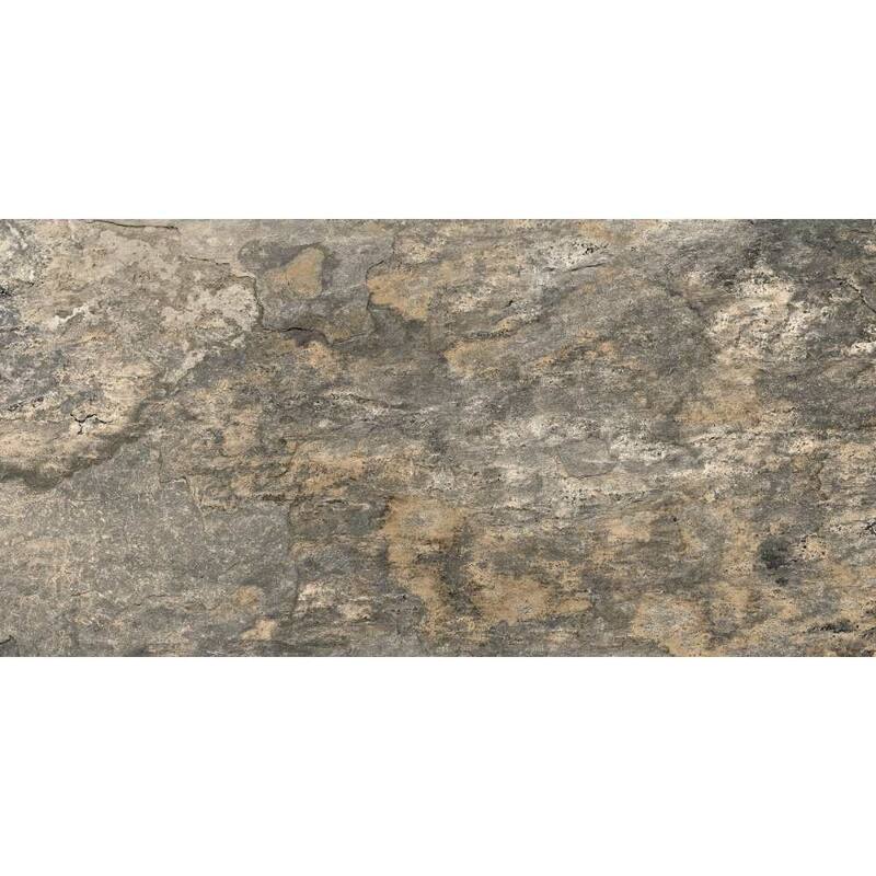 The Tile Life Wells Stone 12x24 Multi Brown Porcelain Floor & Wall Tile - 4 x 4 Sample