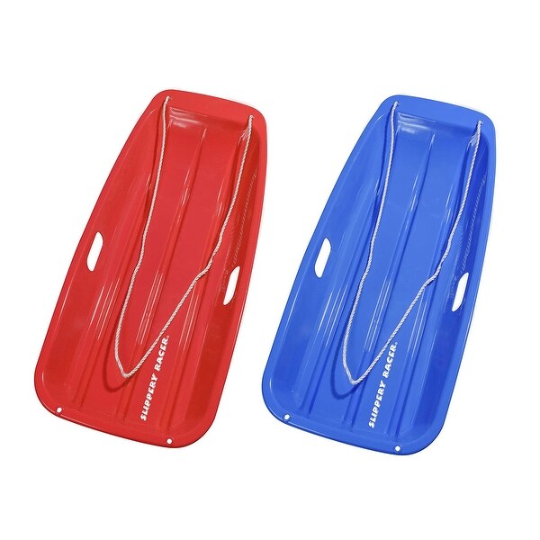 Slippery Racer Downhill Sprinter Kids Plastic Toboggan Snow Sled