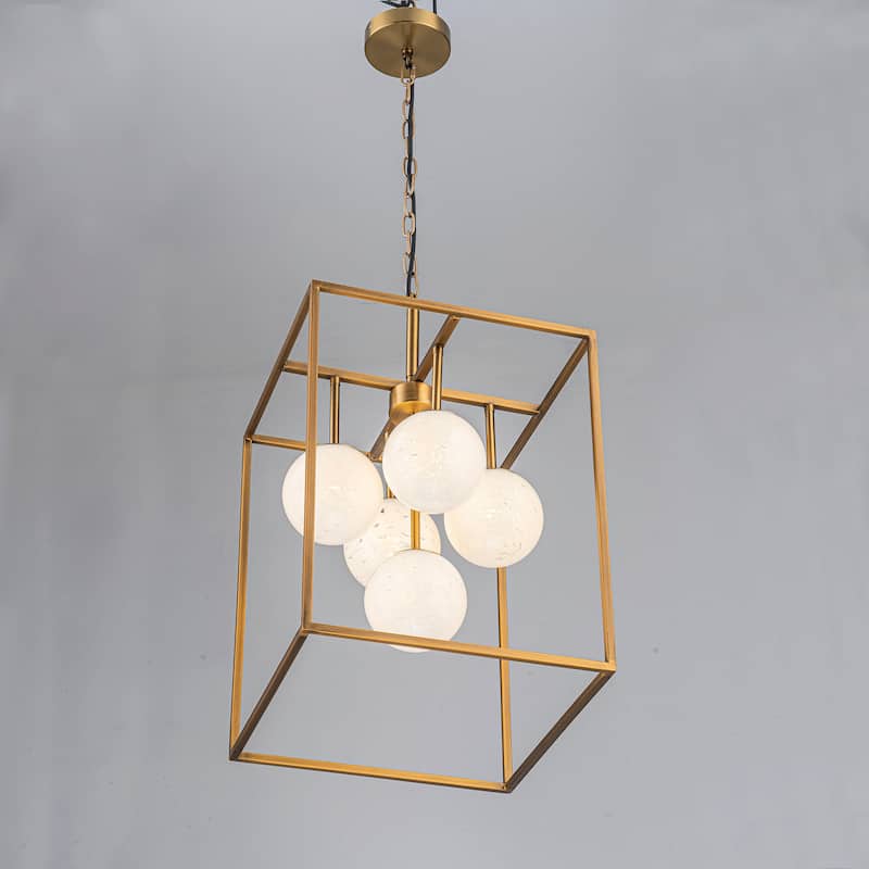 Diana 5-Light Contemporary Foyer Hall Chandelier - 18 in.Wide