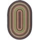 preview thumbnail 54 of 68, SAFAVIEH Handmade Braided Katharyn Country Rug 5' x 8' Oval - Brown/Green