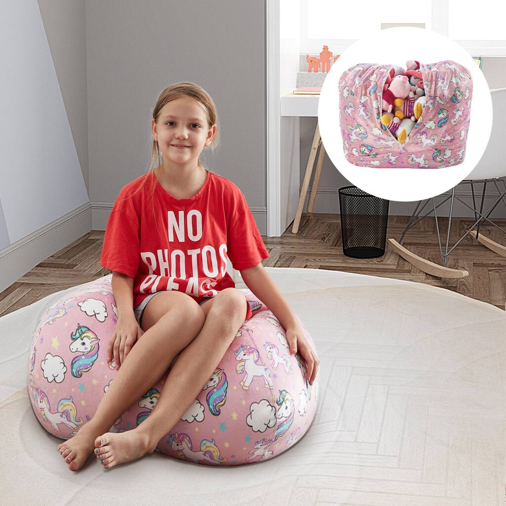 32"x32" Storage Polyester Portable Bean Bag Cover