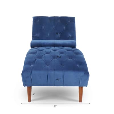 Upholstered Long Lounger Indoor Chaise Lounge Chair for Living Room.