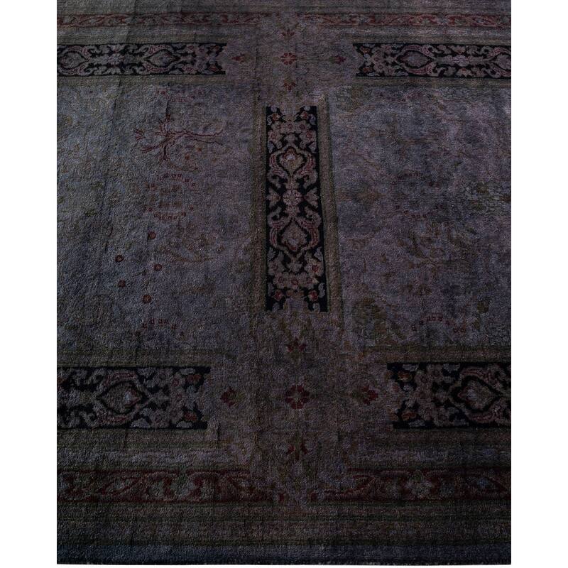 Fine Vibrance, One-of-a-Kind Hand-Knotted Runner Rug - Brown, 3' 1" x 9' 2" - 3' 1" x 9' 2"