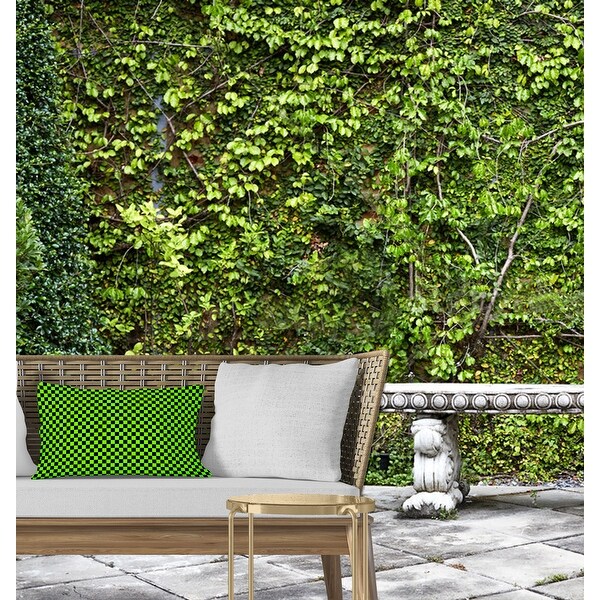 lime green outdoor lumbar pillows