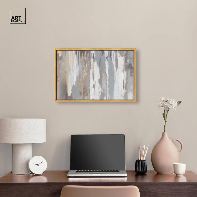 Flooding Gold II Canvas by Art Remedy
